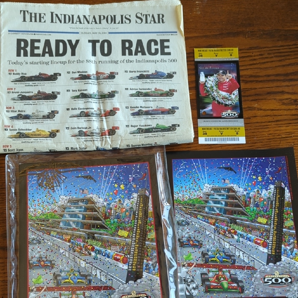 2004 Indianapolis 500 Memorabilia Set